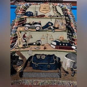 Police Tapestry Throw